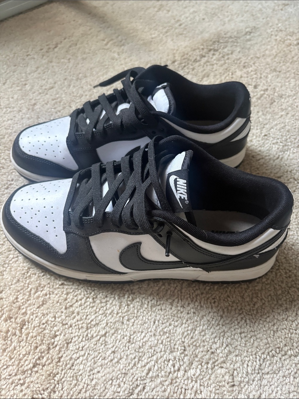 Nike Black and White Low-Top Sneakers